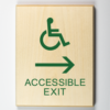 Accessible exit to right-forest