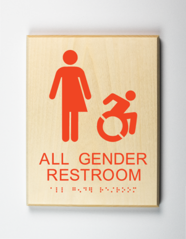 all gender Restroom Sign