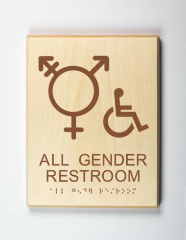 Accessible Transgender Restroom Sign
