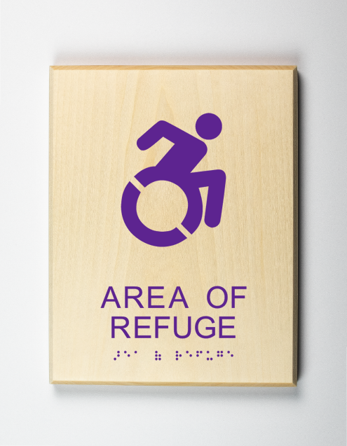 ADA Sign, Area of Refuge Sign, Using Modfied ISA