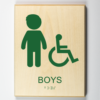 Boys Handicap Accessible Restroom-forest