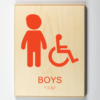 Boys Handicap Accessible Restroom-orange