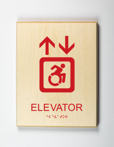 Elevator Sign with Modified ISA