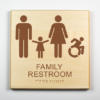 Family Restroom, Accessible, Using Modified ISA-brown
