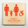 Family Restroom, Accessible, Using Modified ISA-orange
