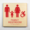 Family Restroom, Accessible, Using Modified ISA-red