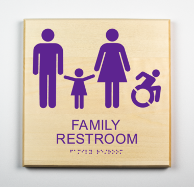 Handicap Family restroom sign