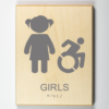 Girls Restroom Handicap Accessible Modified ISAgrey
