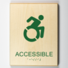 Eco-friendly Accessible Element Sign