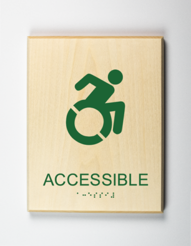 Eco-friendly Accessible Element Sign