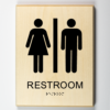 Men Womens restroom-black