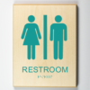 Men Womens restroom-teal