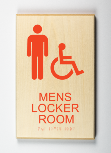 Mens Locker Room Sign