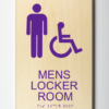 Mens Locker Room Sign, Accessible
