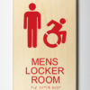 Accessible Mens Locker Room Sign