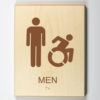 Mens Restroom, Accessible, Using Modified ISA-brown