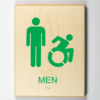 Mens Restroom Sign using modified ISA