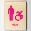 Mens Restroom, Accessible, Using Modified ISA-pink
