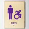 Mens Restroom, Accessible, Using Modified ISA-purple
