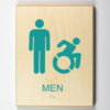 Mens Restroom, Accessible, Using Modified ISA-teal