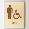 Mens Restroom, Accessible-brown