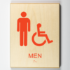 Mens Restroom, Accessible-orange