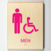 Mens Restroom, Accessible-pink