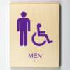 Mens Restroom, Accessible-purple