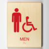 Mens Restroom, Accessible-red