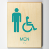 Mens Restroom, Accessible-teal