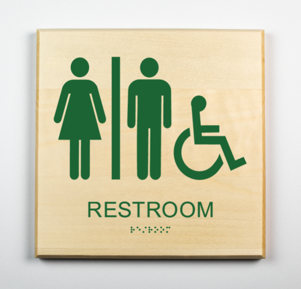 Unisex Bathroom Sign, Accessible