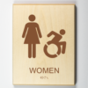 Handicap Accessible Womens Restroom Sign