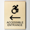 accessible entrance to left using modified ISA-black