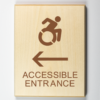 accessible entrance to left using modified ISA-brown