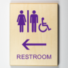 restrooms bathroom to left-purple