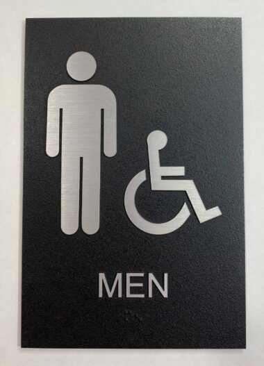 Men's Outdoor Restroom Sign