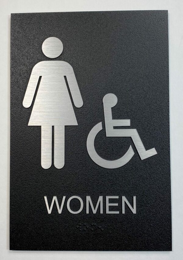Women's Outdoor Restroom Sign