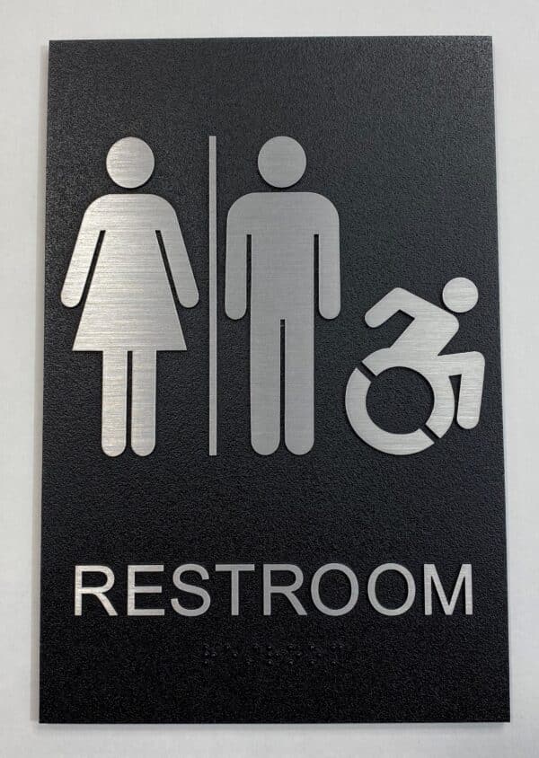 Exterior All Gender Restroom Sign