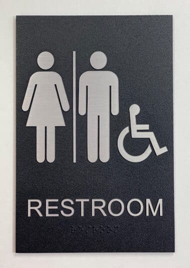 Exterior ADA Sign, Unisex, All Gender