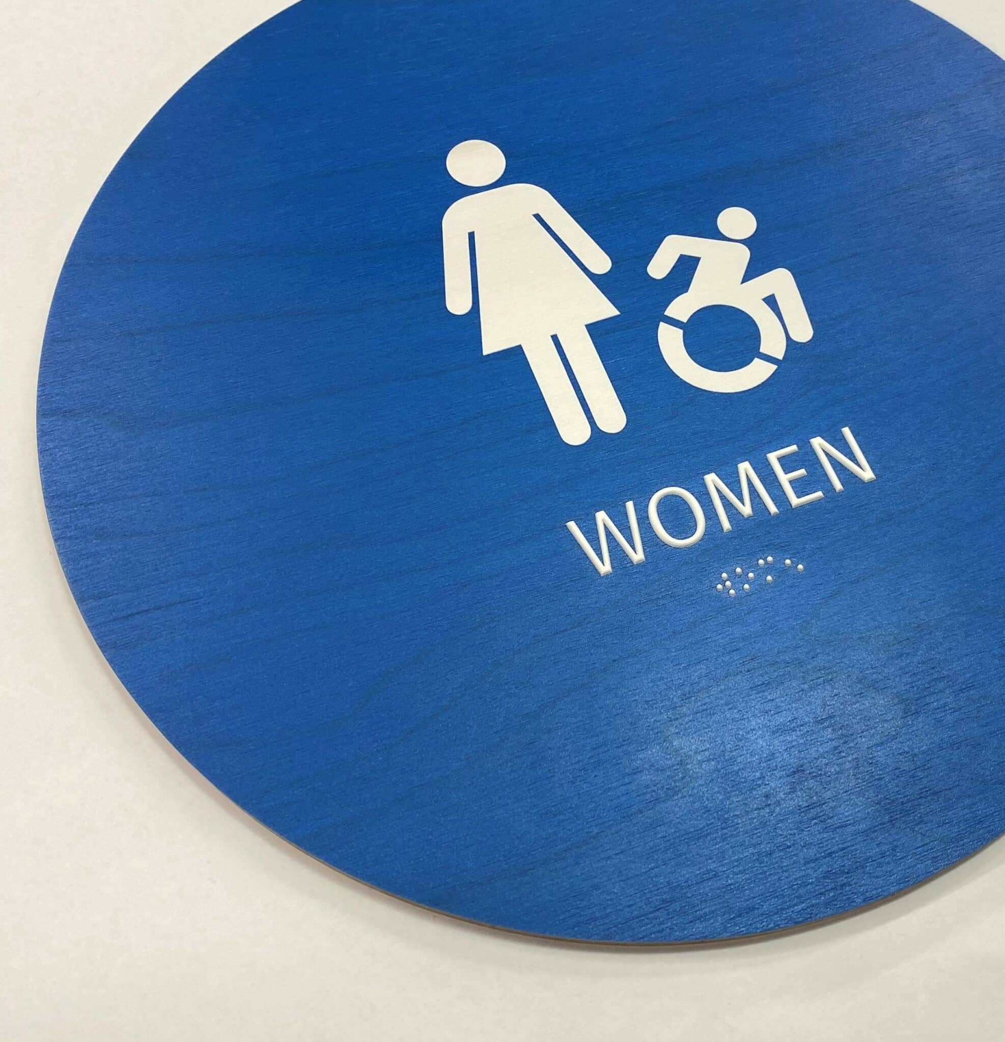 California Women's Accessible Restroom Sign