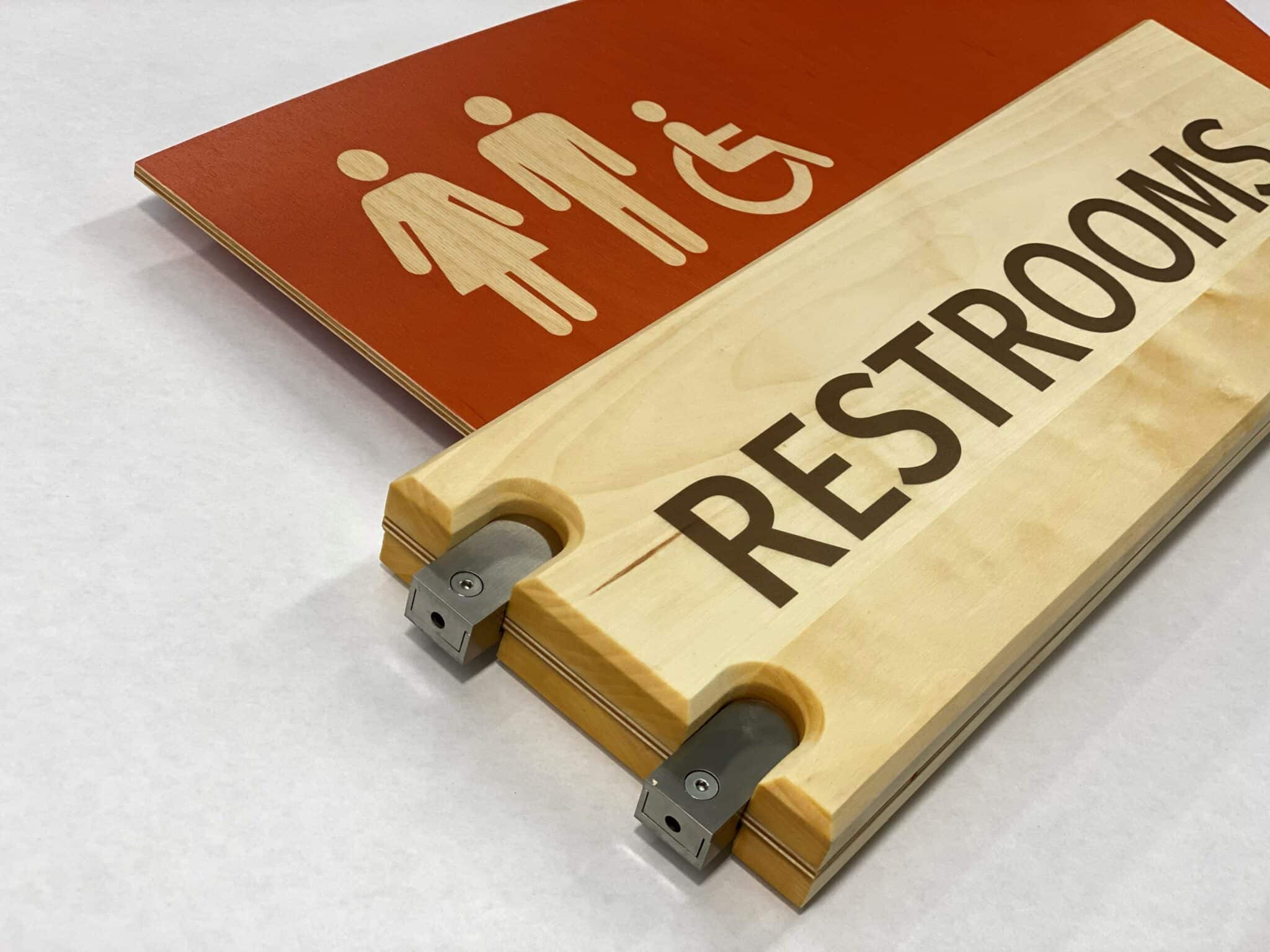 All Gender Accessible Restroom Blade Sign